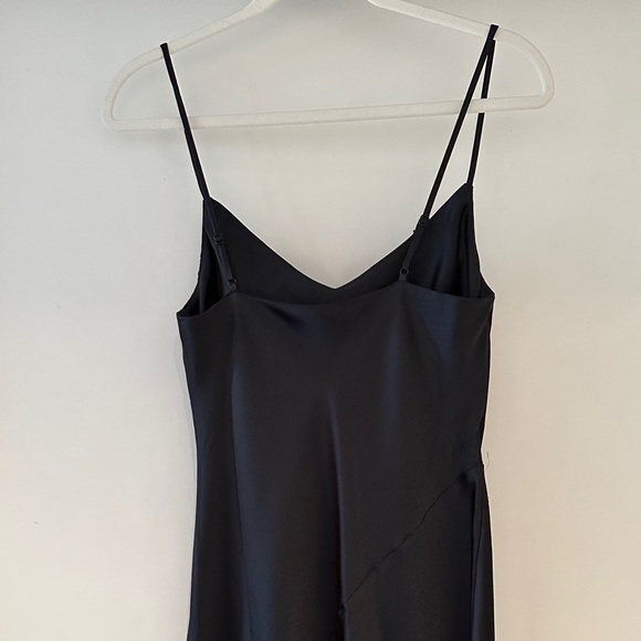 OAK + FORT Black Midi Slip Dress - Picture 5 of 6